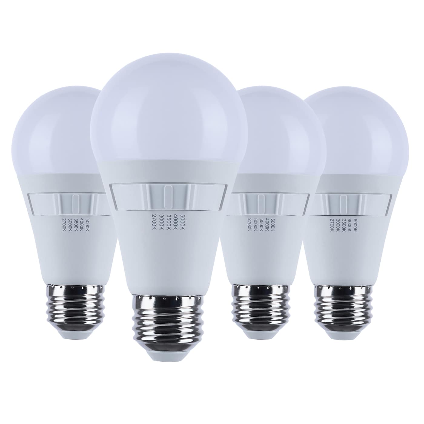 Satco S11777R1 Color Quick LED E26 Type A - 5CCT Selectable - Finish: White (Pack of 4)