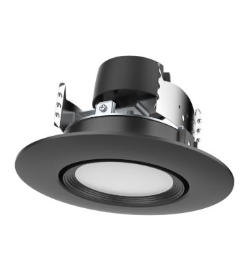 SATCO S11854 7.5 Watt; LED Retrofit Downlight; Gimbaled; 120 Volt; CCT Selectable; Black Finish