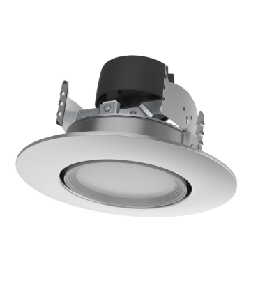 SATCO S11855 7.5 Watt; LED Retrofit Downlight; Gimbaled; 120 Volt; CCT Selectable; Brushed Nickel Finish
