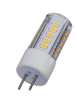 SATCO S12124 4.5 Watt Mini LED; GY6.35 Base; 3000K; Clear Finish; 12 Volt Light Bulb