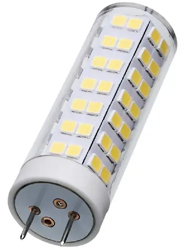 SATCO S12326 LED T6 Bulb, G8, Wattage 6.5W, Lumens 650 lm, Voltage 120V, Color Temperature 3000K, Clear