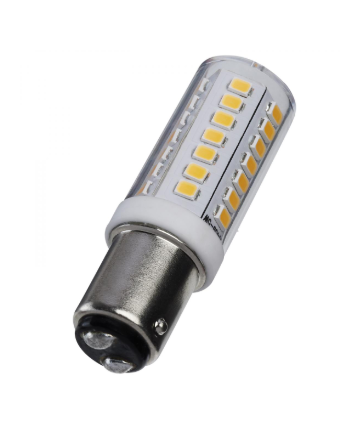 SATCO S12350 5 Watt T6 LED; Clear Finish; DC Base; 3000K; 120 Volt Light Bulb