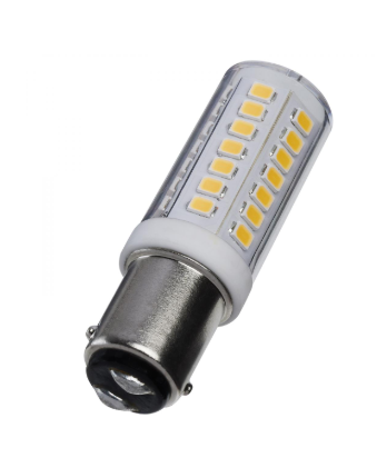 SATCO S12358 4.5 Watt T6 LED; Clear Finish; BA15s Base; 3000K; 12 Volt Light Bulb