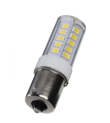 SATCO S12359 4.5 Watt T6 LED; Clear Finish; BA15s Base; 5000K; 12 Volt Light Bulb