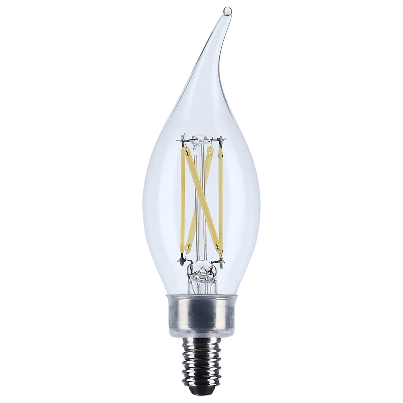 Satco S12506 Lumos 4W 3500K LED Filament E12 Candelabra Clear