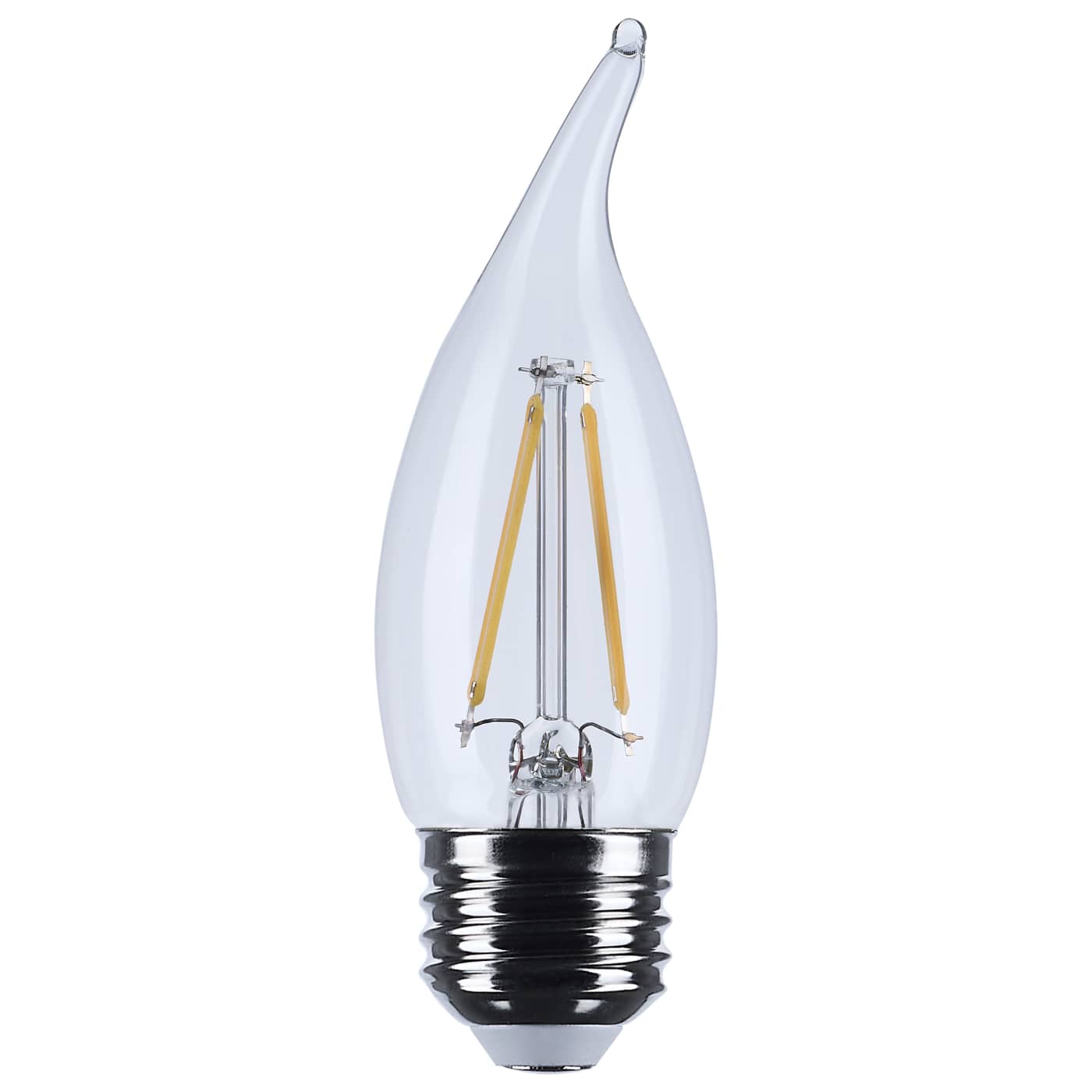 Satco S12510 Lumos 3W 3000K LED Filament E26 Medium Clear