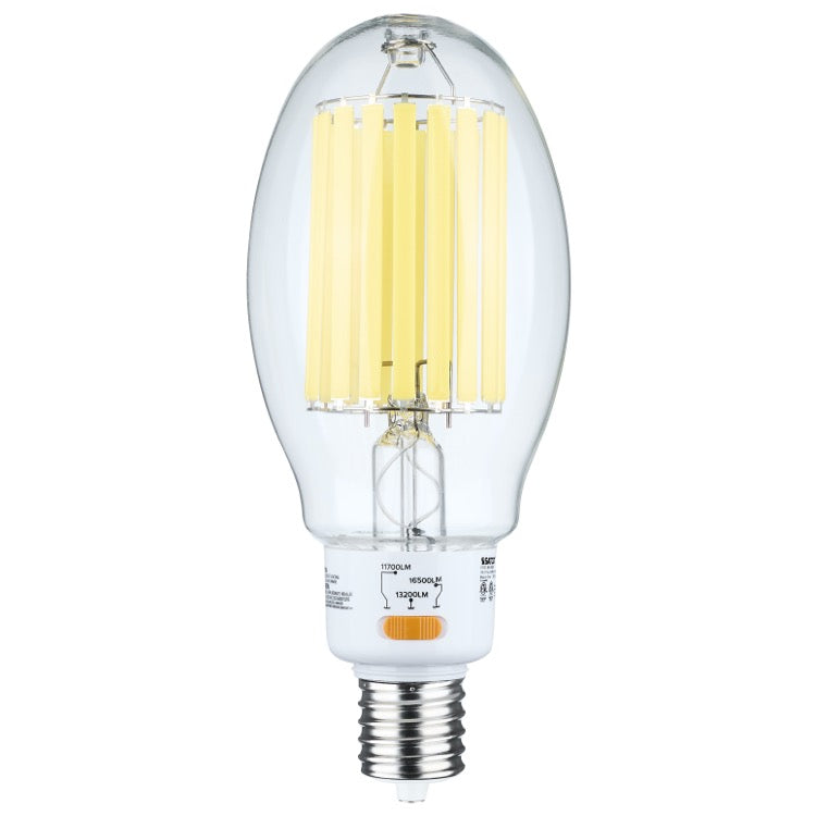 SATCO S13197 LED HID Replacement, ED27, Wattage 85W Selectable, Color Temperature 5000K, EX39, Clear, Voltage 120-277V