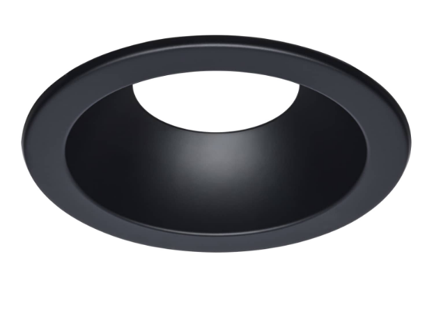 SATCO S13532 Round Trim for CDL Remote Driver; 8-inch; Matte Black