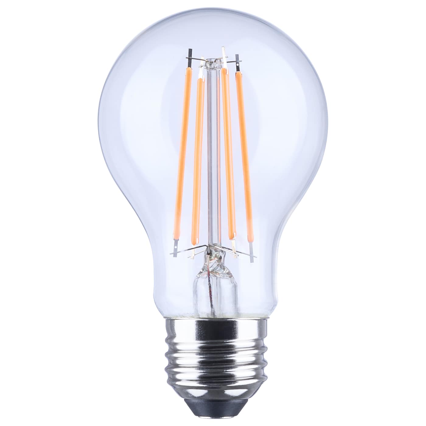 SATCO S14385 LED A19 Orange Decorative Light Bulb with Medium Base
