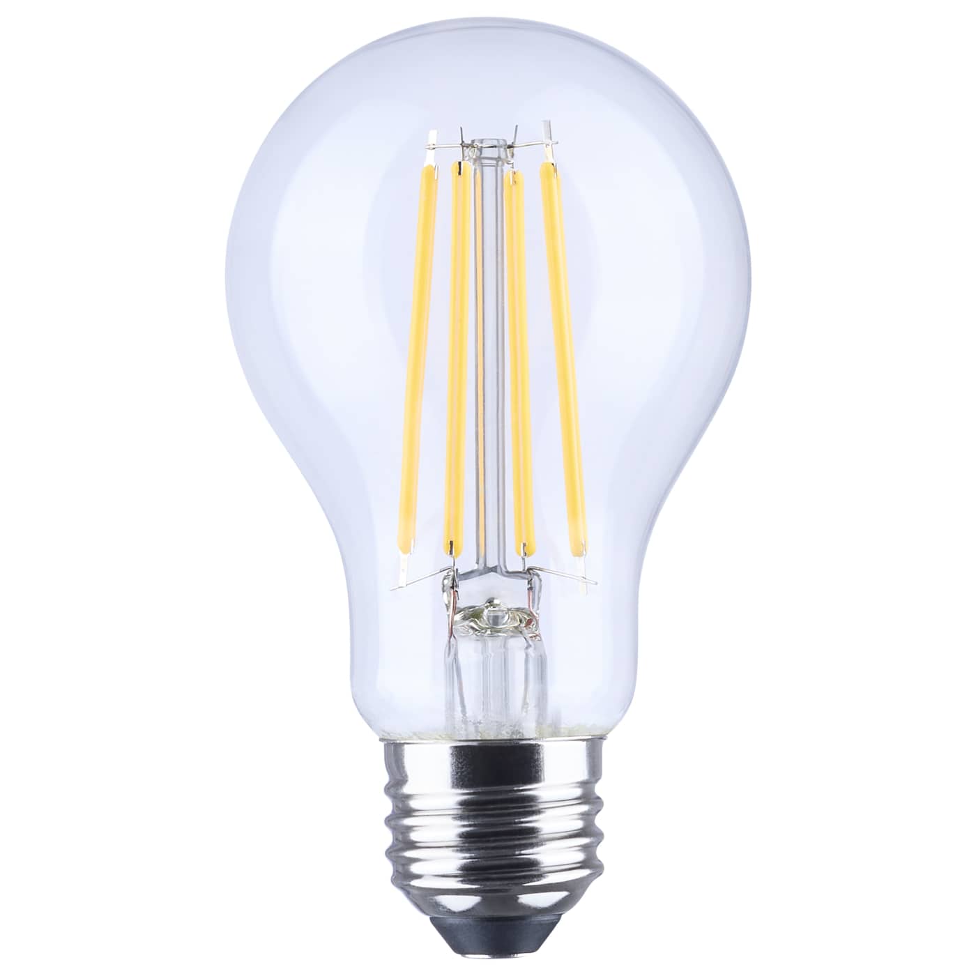 SATCO S14386 LED A19 Yellow Decorative Light Bulb with Medium Base