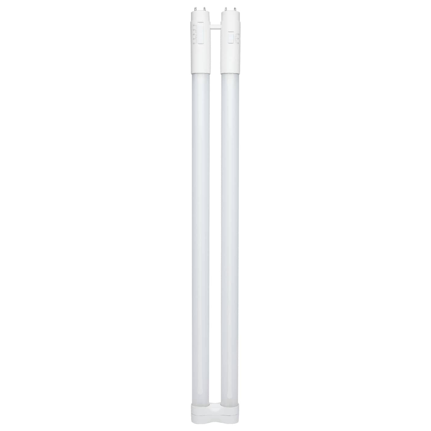 Satco S18414 11.5/13/15W LED T8 U-Bend 1" Frost 30K-65K CCT 120-277V