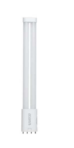 SATCO S18421 10 Watt PLL LED; 2G11 Base; 30K/35K/40K/50K/65K CCT Selectable; Ballast Bypass; 120-277 Volt Light Bulb