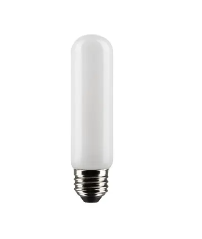 Satco S21349 LED T10 Bulb, Dimmable, E26, Wattage 5.5W, Lumens 450 lm, Voltage 120V, Color Temperature 4000K, Frosted