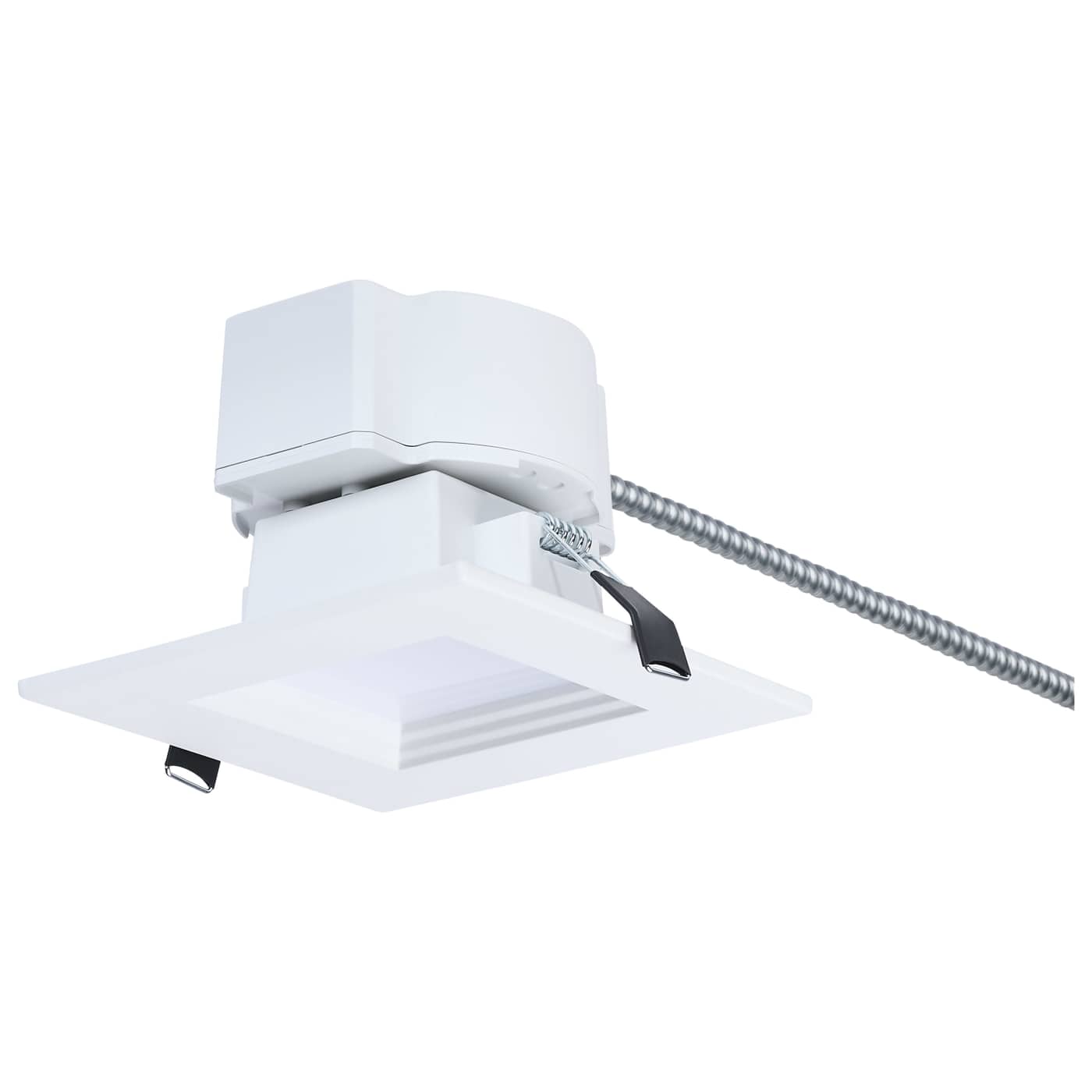 Satco S21608 4-Inch Square LED Downlight 13.5W 5CCT Dual Dimming 120–347V