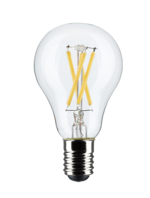 SATCO S21872 5.5 Watt A15 LED; Clear; Intermediate Base; 2700K; 450 Lumens; 2-Pack Light Bulb