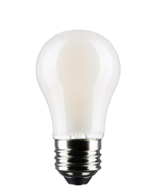 SATCO S21874 5.5 Watt A15 LED; Frosted; Medium Base; 2700K; 450 Lumens; 2-Pack Light Bulb