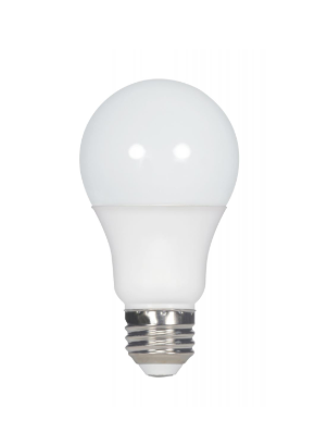 SATCO S28594 5.5 Watt; A19 LED; Frosted; 5000K; Medium base; 120 Volt; 4-pack Light Bulb