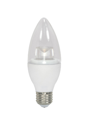 SATCO S28617 3.5 Watt; B11 LED; 2700K; Medium base; 120 Volt Light Bulb