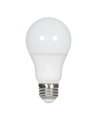 SATCO S29595 9.5 Watt; A19 LED; Frosted; 5000K Medium base; 220 deg. Beam Angle; 120 Volt; Non-Dimmable Light Bulb