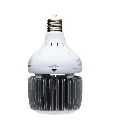 SATCO S33115 80/100/130 Wattage Selectable; LED; Hi-Bay; Type B; Ballast Bypass; Mogul Extended; 5000K; 100V-277V; 250W-400W Metal Halide Replacement Light Bulb