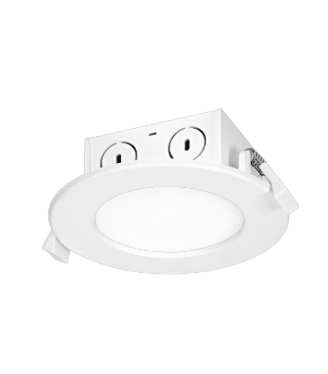 SATCO S39055 8.5 watt LED Direct Wire Downlight; Edge-lit; 4 inch; 2700K; 120 volt; Dimmable