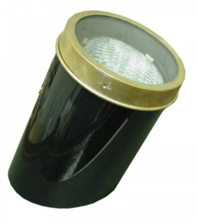 Orbit S530 PAR36 PVC Fixture + Brass Trim Up-Light, Voltage 12V