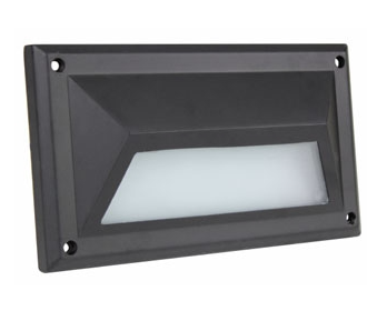 Orbit S711C-BK Step Light Face Plate Black Finish