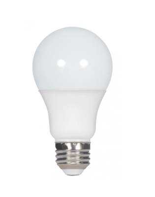 SATCO S8481 10 Watt; A19 LED; Frosted; 5000K Medium base; 120 Volt Light Bulb