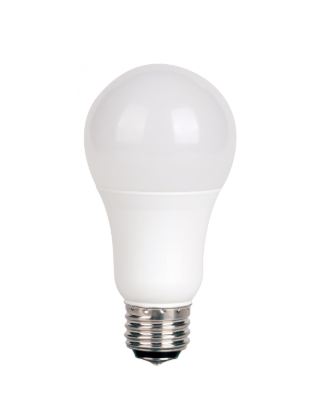 SATCO S8571 3 Watt/9 Watt/12 Watt; A19 LED; 3-way; Frosted; 3000K; Medium base; 120 Volt Light Bulb