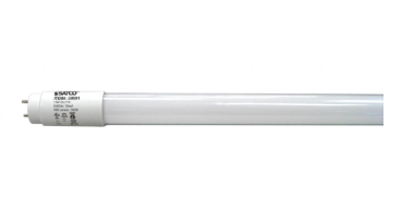SATCO S8893 4-ft LED T8 Tube, Hybrid, Medium bi-pin Base, Single or Double Ended Wiring, Wattage 13W, Lumens 1800 lm, Voltage 100V-277V, Color Temperature 5000K, NSF