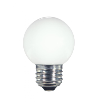 SATCO S9159 1.4 Watt LED; G16 1/2; White; 2700K; Medium base; 120 Volt; Carded Light Bulb