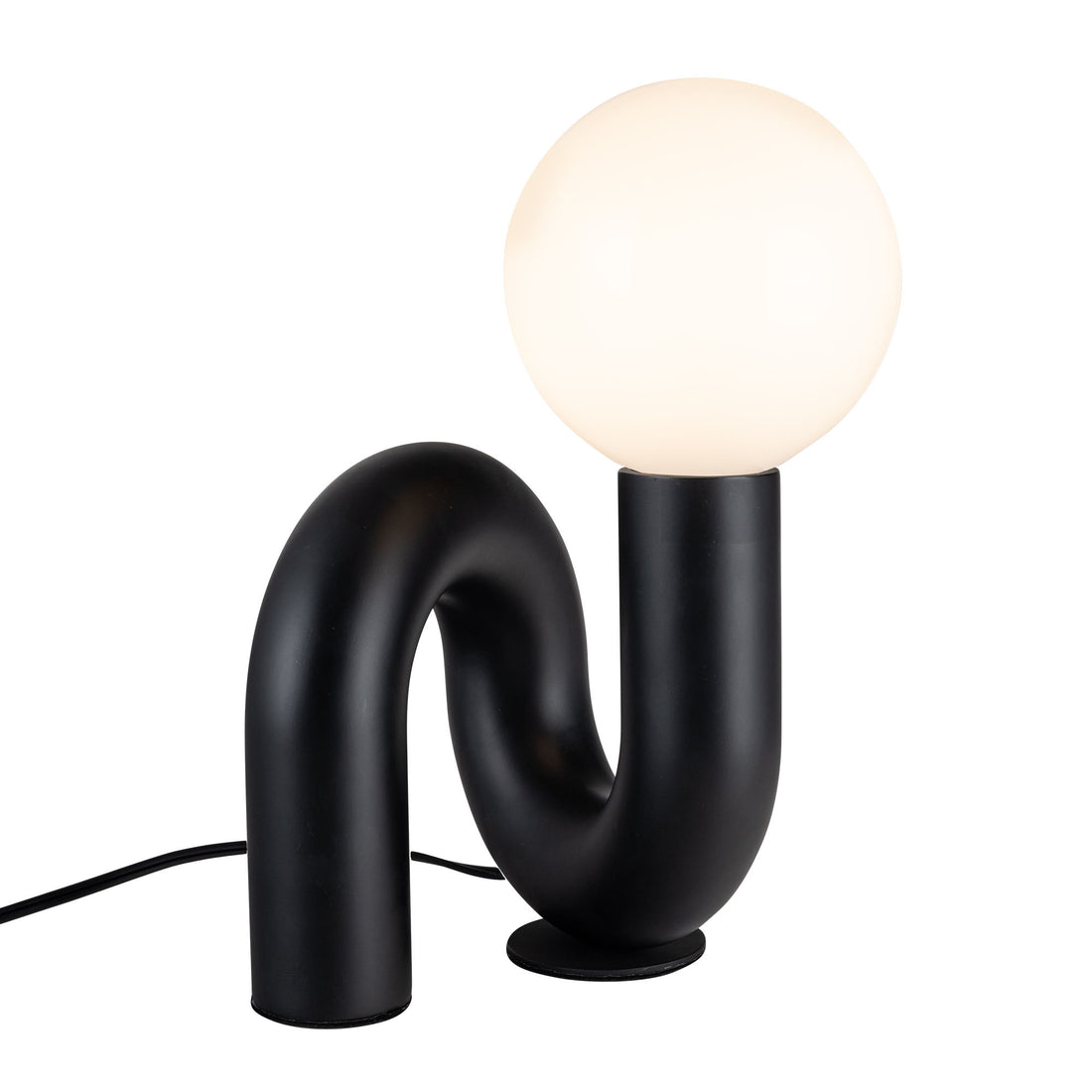 Alora Mood TL420107GBK Sadie 6" Table Lamp, 40W Max, E26 Bulb, Matte Black, Steel & Polyresin