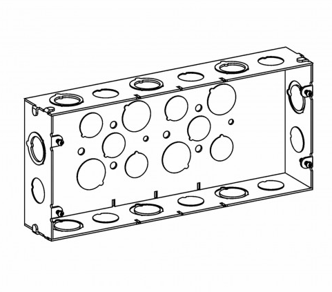 Orbit SB-4 1-5/8” Deep, 4-gang Multigang Switch Box