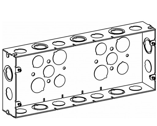 Orbit SB-5 1-5/8” Deep, 5-gang Multigang Switch Box