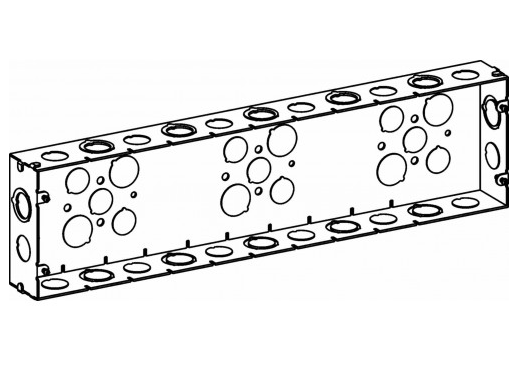 Orbit SB-9 1-5/8” Deep, 9-gang Multigang Switch Box