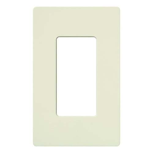 Lutron SC-1-BI Claro 1 Gang Wall Plate for Decorator/Rocker Switches, Biscuit Finish