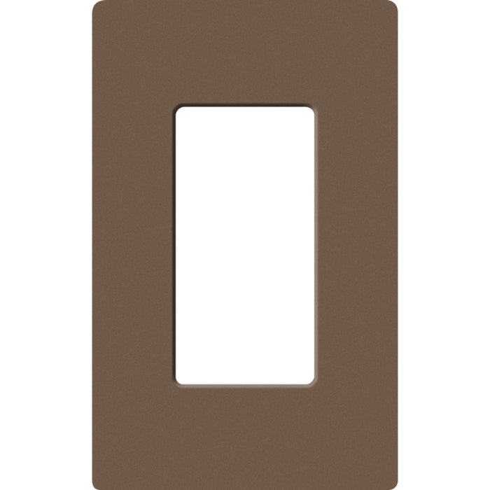 Lutron SC-1-EP Claro 1 Gang Wall Plate for Decorator/Rocker Switches, Espresso Finish