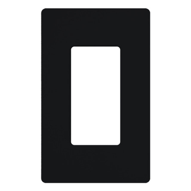 Lutron SC-1-MN Claro 1 Gang Wall Plate for Decorator/Rocker Switches, Midnight Finish