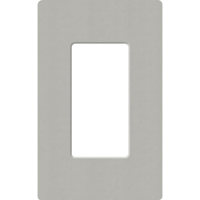 Lutron SC-1-PB Claro 1 Gang Wall Plate for Decorator/Rocker Switches, Pebble Finish