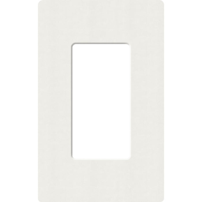 Lutron SC-1-RW Claro 1 Gang Wall Plate for Decorator/Rocker Switches, Architectural White Finish