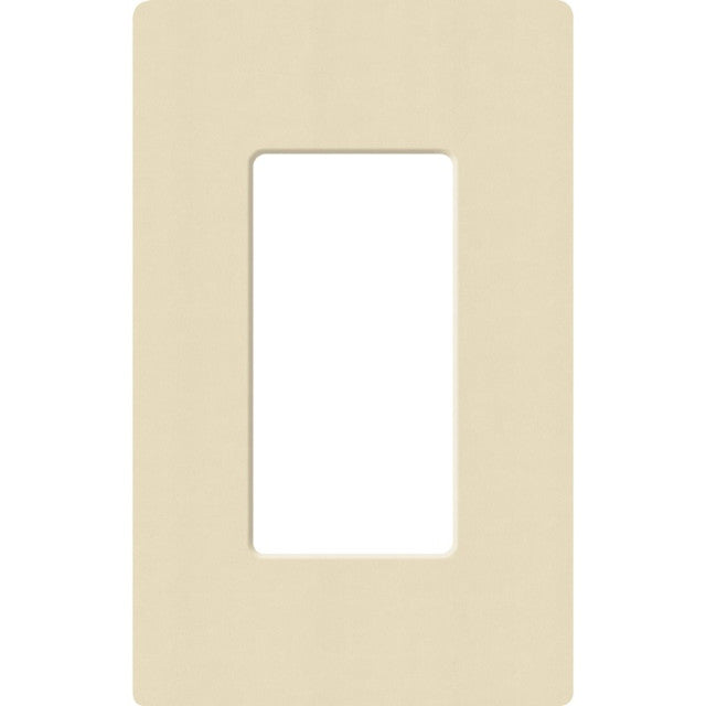 Lutron SC-1-SD Claro 1 Gang Wall Plate for Decorator/Rocker Switches, Sand Finish