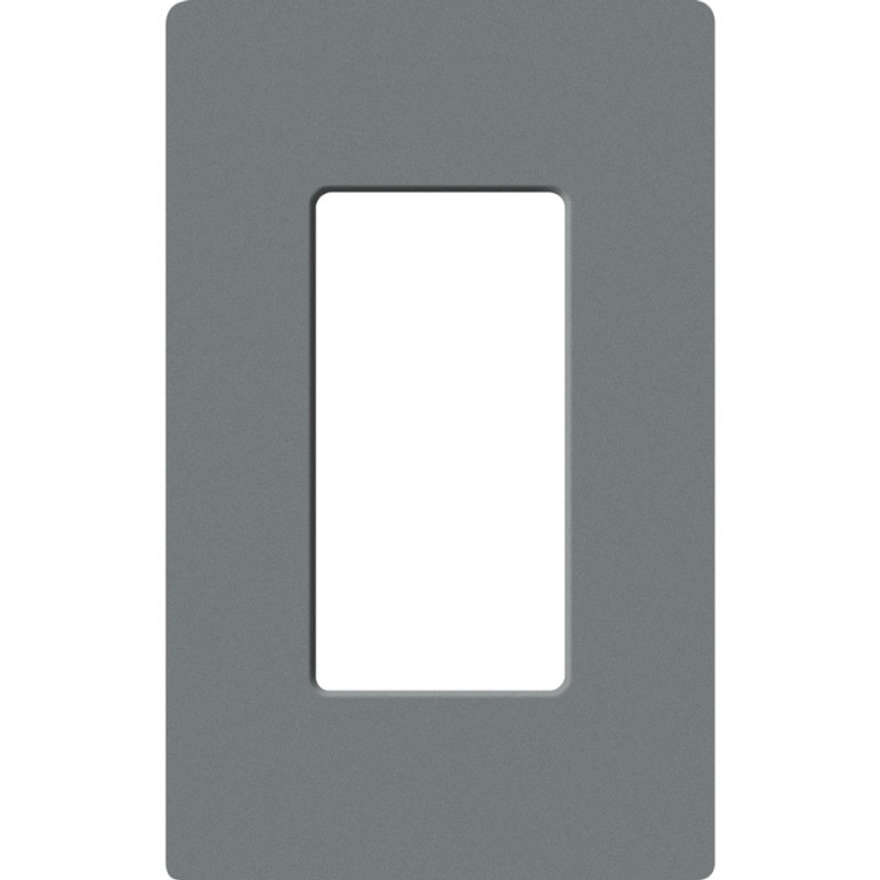 Lutron SC-1-SL Claro 1 Gang Wall Plate for Decorator/Rocker Switches, Slate Finish