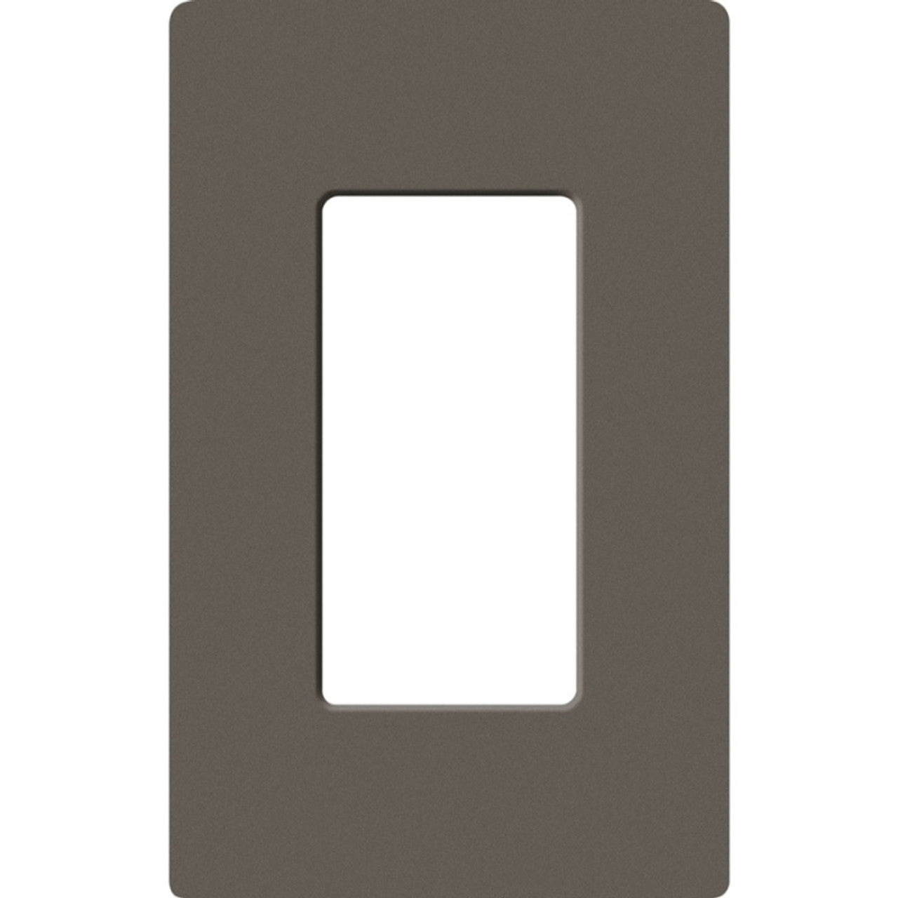 Lutron SC-1-TF Claro 1 Gang Wall Plate for Decorator/Rocker Switches, Truffle Finish