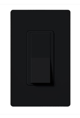 Lutron SC-1PS-MN Claro Single Pole Switch - 15A - Midnight Finish
