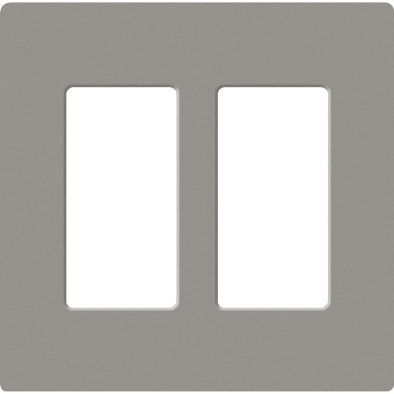 Lutron SC-2-CS Claro Screwless Designer Wall Plate W/Two Gang, Cobble Stone Finish