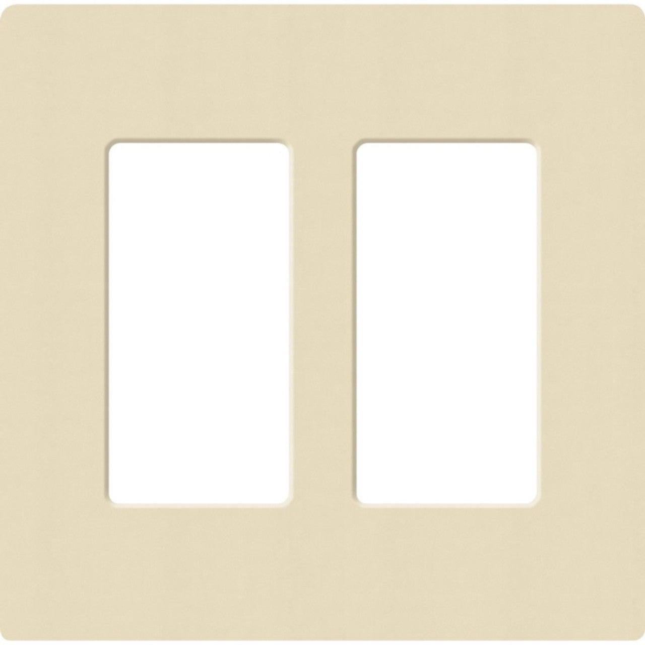 Lutron SC-2-SD Claro Screwless Designer Wall Plate W/Two Gang, Sand Finish