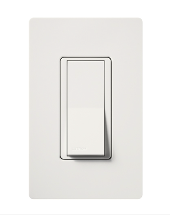 Lutron SC-3PSNL-SW Claro 3-Way Switch With Nightlight - 15A - Snow Finish