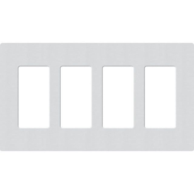 Lutron SC-4-MI Claro Screwless Designer Wall Plate W/Four Gang, Mist Finish