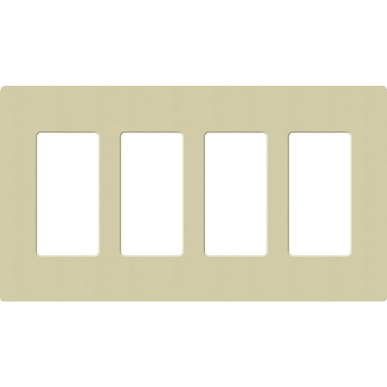 Lutron SC-4-SA Claro Screwless Designer Wall Plate W/Four Gang, Sage Finish