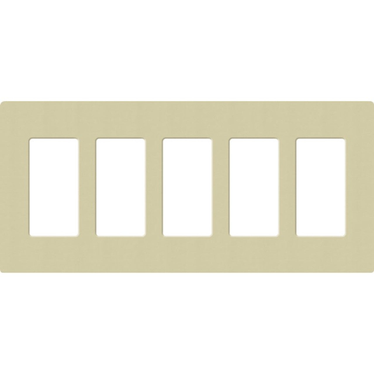 Lutron SC-5-SA Claro Decora Screwless Wall Plate W/Five Gang, Sage Finish